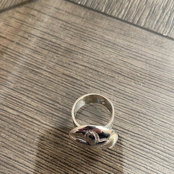 Vintage Sterling Silver Sand Dollar Ring Large Beach Theme Size 7 1/2, Approx. - Picture 11 of 16